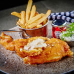 Marcos New York Italian Leicester, Italian beer battered haddock and fries