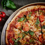Marcos New York Italian Leicester, Margherita pizza with tomato, mozzarella, cherry tomatoes and fresh basil