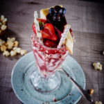 Marcos New York Italian Leicester, Strawberry milkshake with cheesecake dessert