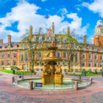 Leicester town hall and fountain