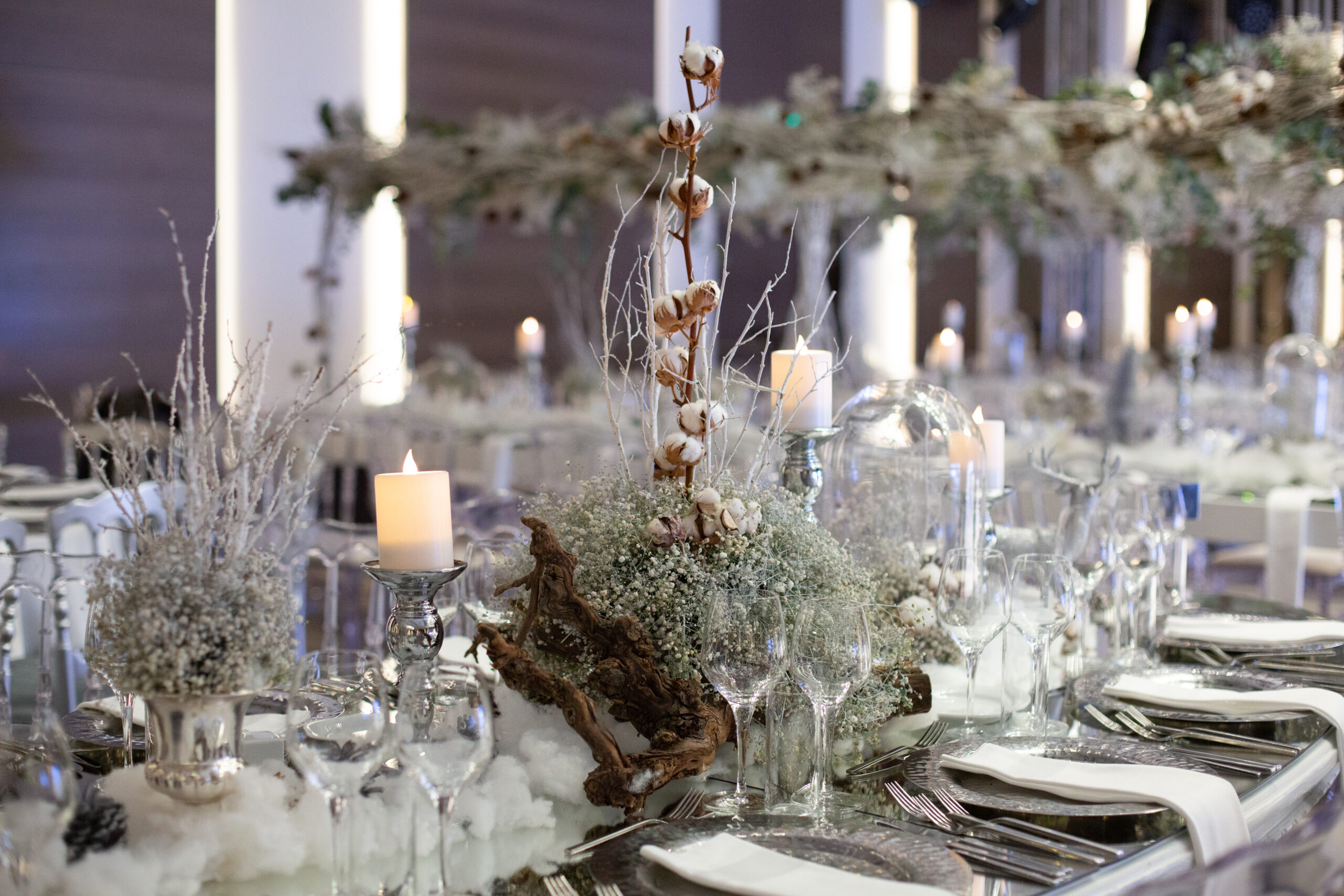 Wedding,Winter,Table,Luxury,Decorations